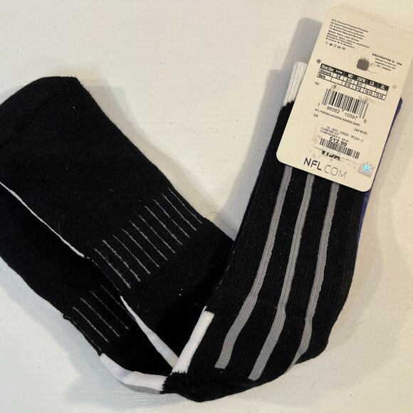 Men's For Bare Feet Lamar Jackson Baltimore Ravens Finnigan Player - Crew Socks - Picture 3 of 4